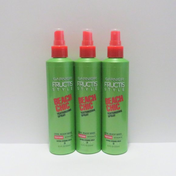 GARNIER FRUCTIS STYLE BEACH CHIC TEXTURIZING SPRAY -EXTRA STRONG HOLD 3 - 3PCLOT - Picture 1 of 2